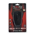 Noozy SW-16 USB 6D 2.4GHz Ασύρματο Ποντίκι με 6 Πλήκτρα και 1600DPI Μαύρο